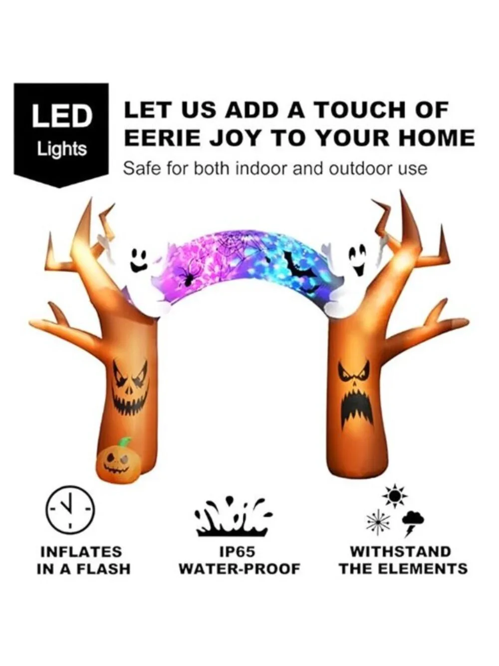 17 FT Halloween Inflatable Tree Archway Outdoor Yard Decoration